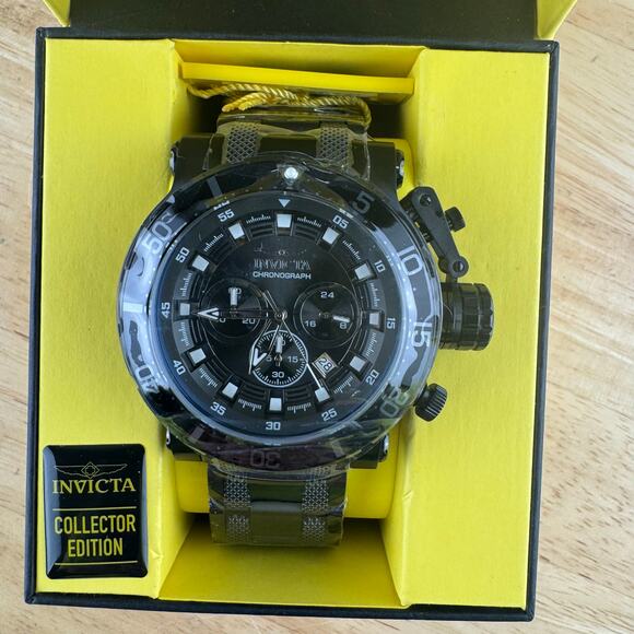 Invicta Coalition Forces Night Hawk Men's Watch - 52mm Black New With Tags & Box - Picture 1 of 7